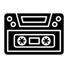 Cassette Glyph Icon