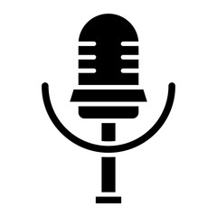 Microphone Glyph Icon