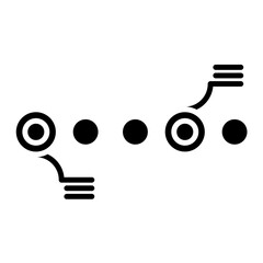 Circle Accent Timeline Glyph Icon