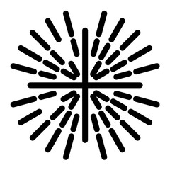 Sunburst Glyph Icon