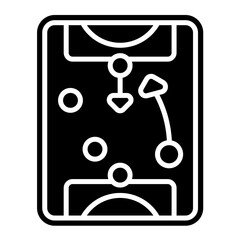 Tactics and Positioning Glyph Icon