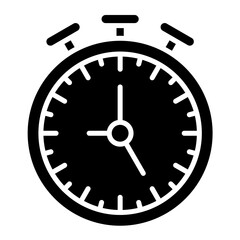 Stopwatch Glyph Icon
