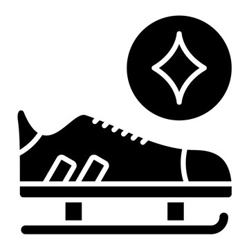 Skates Sharpening Glyph Icon