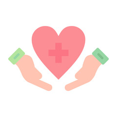 Obraz premium Care Flat Multicolor Icon