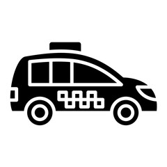 Taxi Glyph Icon