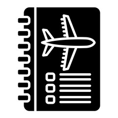 Travel Guide Glyph Icon