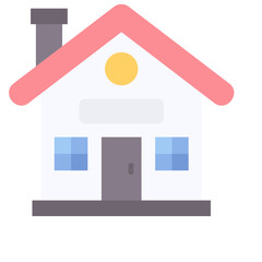 Home Flat Multicolor Icon