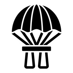 Parachute Glyph Icon