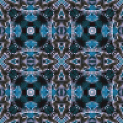 Seamless tileable pixelated pattern for web background, print, gift wrap and scrapbooking
