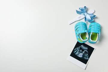 Concept of pregnancy and maternity, space for text