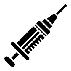 Needle And Syringe Glyph Icon