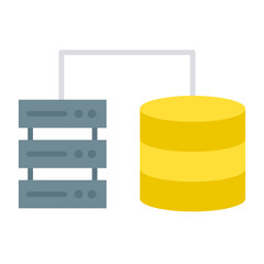 Database Flat Multicolor Icon