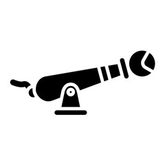 Human Cannonball Glyph Icon