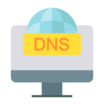 DNS Flat Multicolor Icon