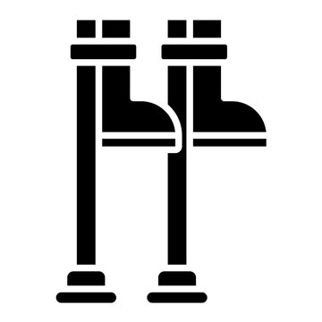 Stilts Glyph Icon
