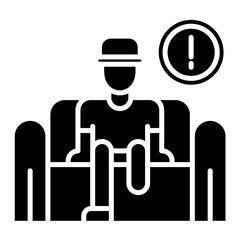 Disability Information Glyph Icon