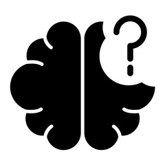 Mental Disease Glyph Icon