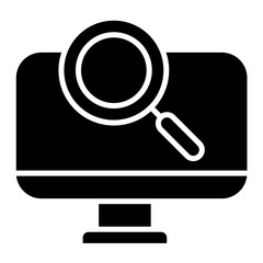 Screen Magnification Glyph Icon