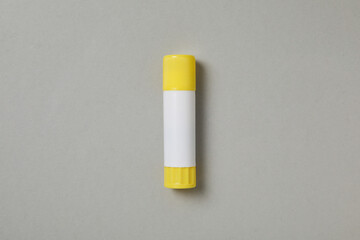 Concept of different office stationery with glue