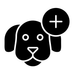 Service Dog Glyph Icon