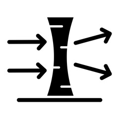 Normal Index Lenses Glyph Icon