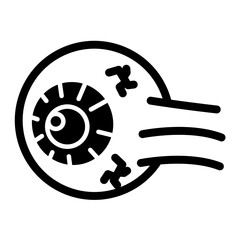 Optic Nerve Glyph Icon