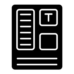 Editorial Glyph Icon