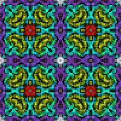 Ethnic boho seamless pattern. Traditional ornament. Folk motif. Textile rapport.