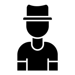Kids Glyph Icon