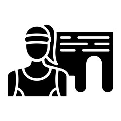 Aquathlon Glyph Icon