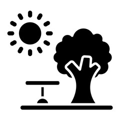 Green Spaces Glyph Icon