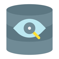 Database Vision Flat Multicolor Icon
