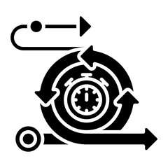 Rapid Deployment Glyph Icon