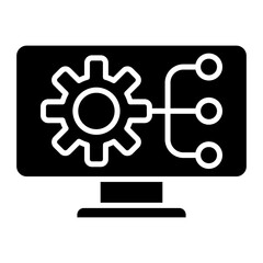 Working Software Glyph Icon