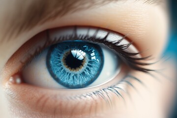 Astonishing 3D Woman Eye art of an incredibly detailed and lifelike eye. GENERATED AI.