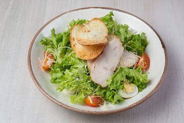 chicken and salad