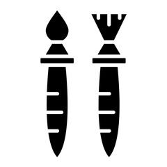 Brushes Glyph Icon