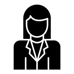 Businesswoman Glyph Icon