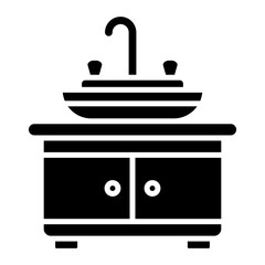 Sink Glyph Icon