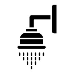 Shower Glyph Icon