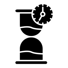 Time Is Money Glyph Icon