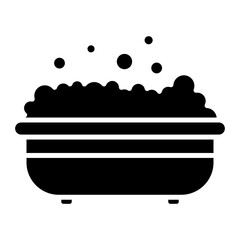 Bath Tub Glyph Icon