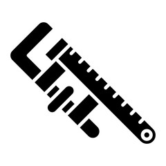 Adjustable Wrench Glyph Icon
