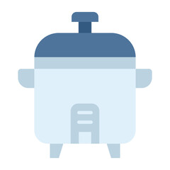 Rice Cooker Flat Multicolor Icon