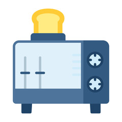 Toaster Flat Multicolor Icon