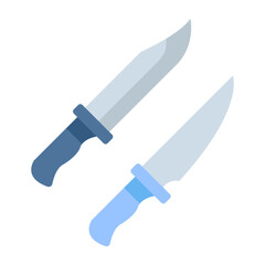 Knife Flat Multicolor Icon