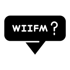 WIIFM Glyph Icon