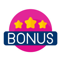Bonus Flat Multicolor Icon