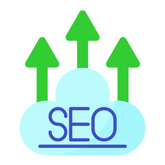 Seo Flat Multicolor Icon