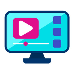 Teaser Flat Multicolor Icon